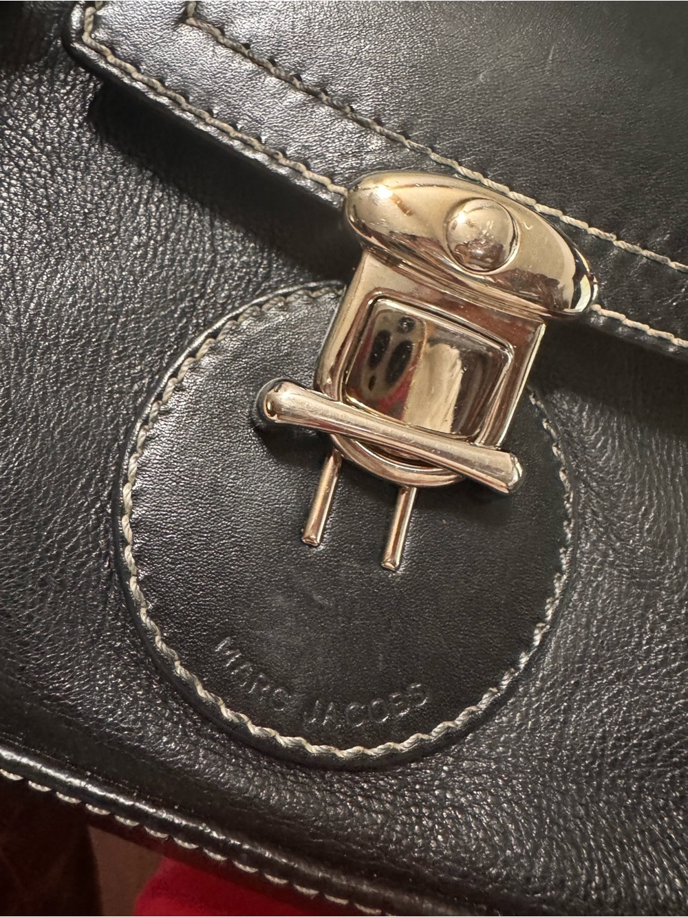 Marc Jacobs “ Daria”Black Leather Satchel with Silver Hardware - Picture 7 of 16